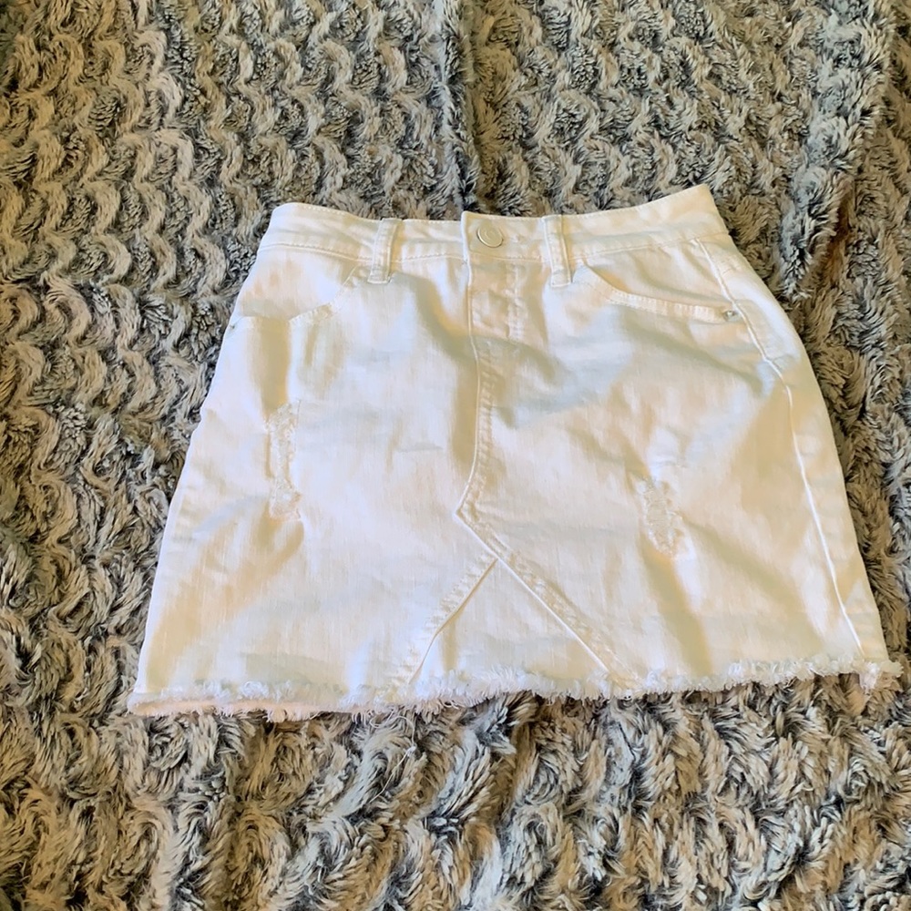 white skirt